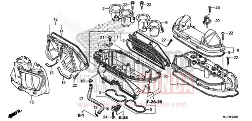 FILTRE A AIR CBR600RRD de 2013